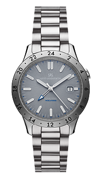 020036 Sjöö Sandström Royal Steel Worldtimer 41 grå