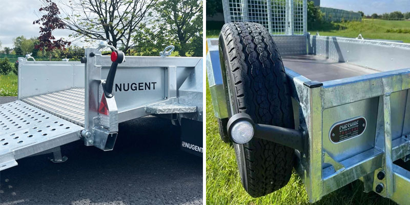 280 x 134 cm - ::: 2700 kg ::: Nugent Maskintrailer P2813S - 6