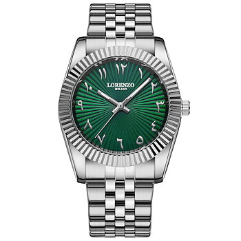 Lorenzo Starburst Arabic Silver Green