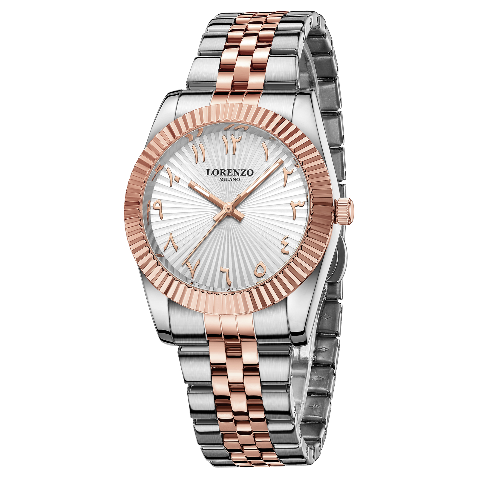Lorenzo Starburst Arabic Silver Rose Gold - 3
