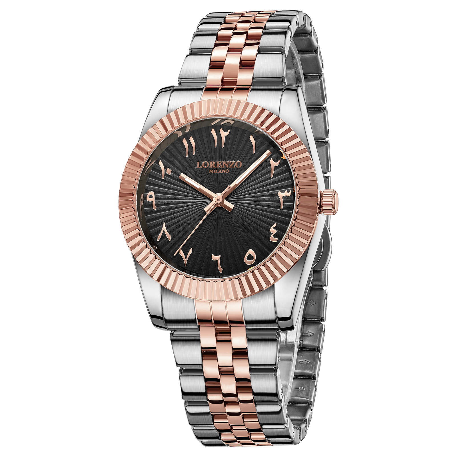 Lorenzo Starburst Arabic Silver Rose Gold Black - 3