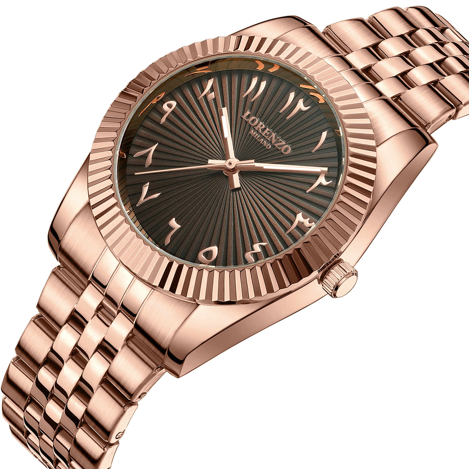 Lorenzo Starburst Arabic Rose Gold Brown - 2