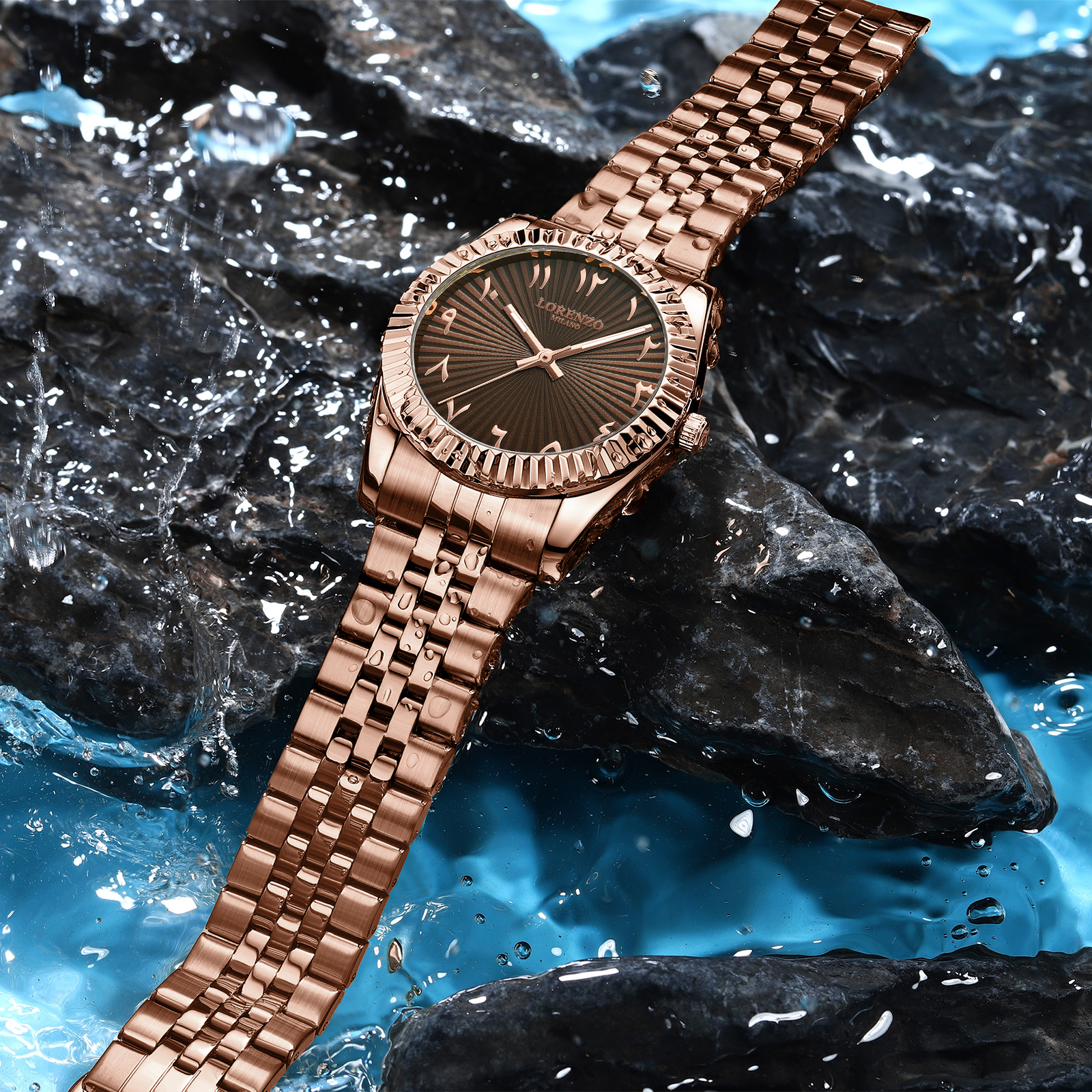 Lorenzo Starburst Arabic Rose Gold Brown - 5