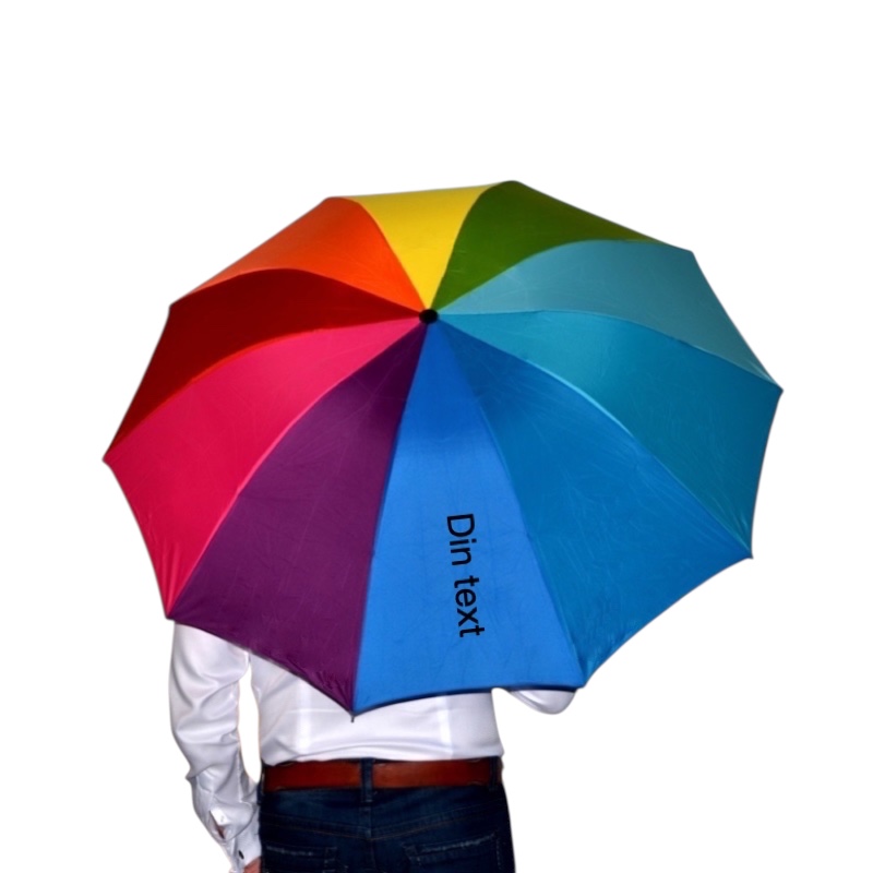 Kleiner faltbarer Regenschirm Pride mit eigenem Aufdruck - 2
