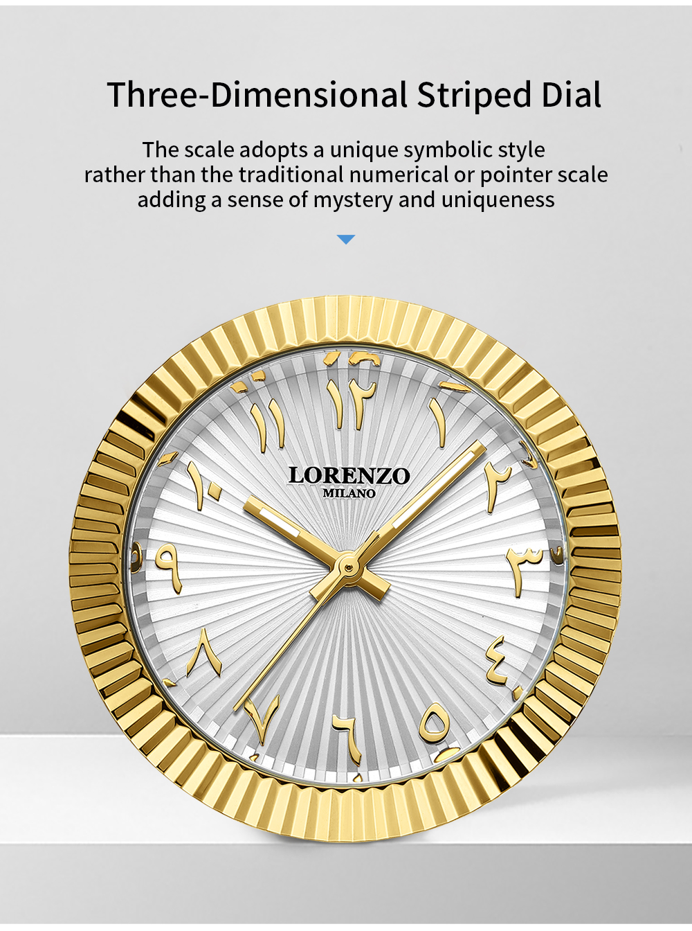 Lorenzo Starburst Arabic Silver Gold - 14