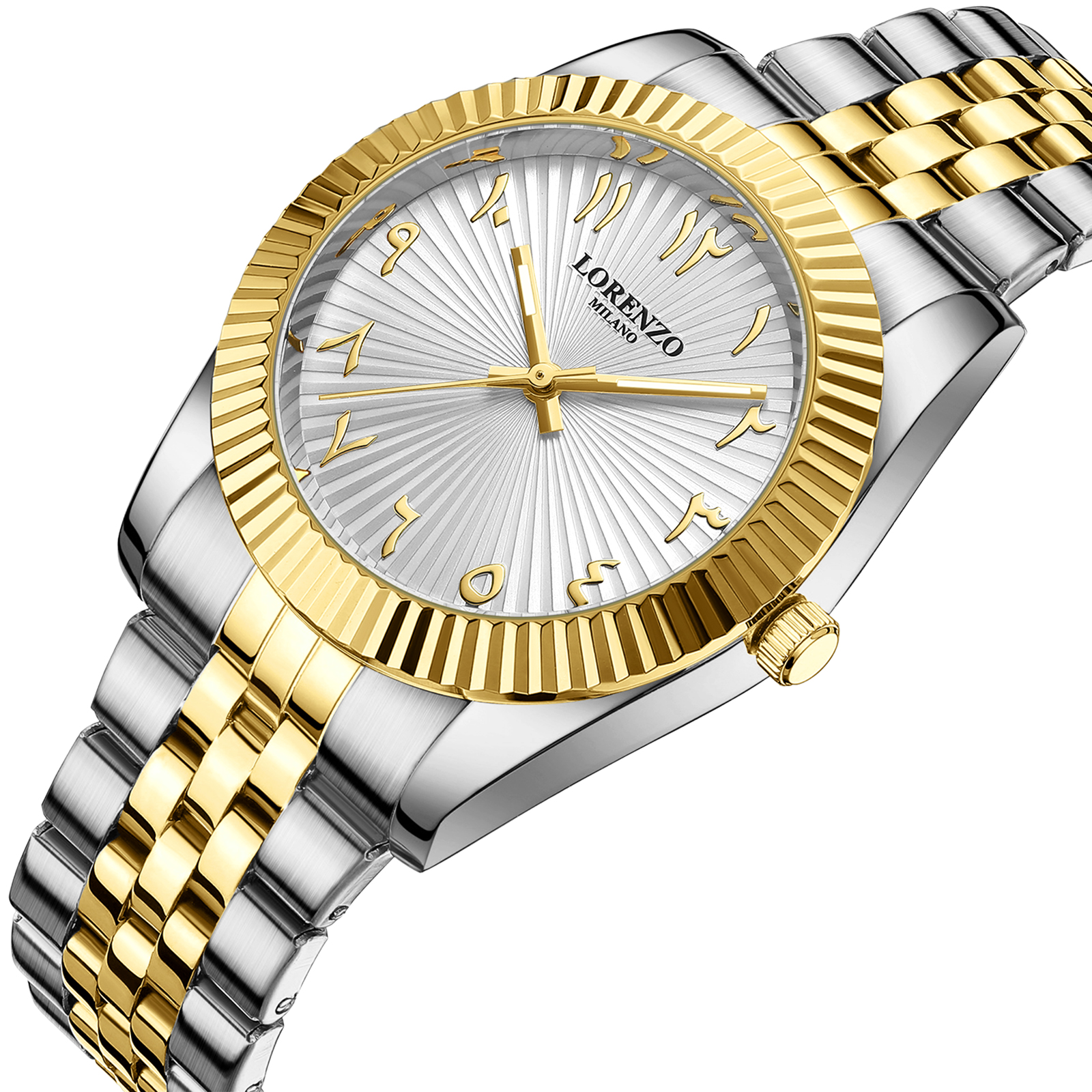 Lorenzo Starburst Arabic Silver Gold - 2
