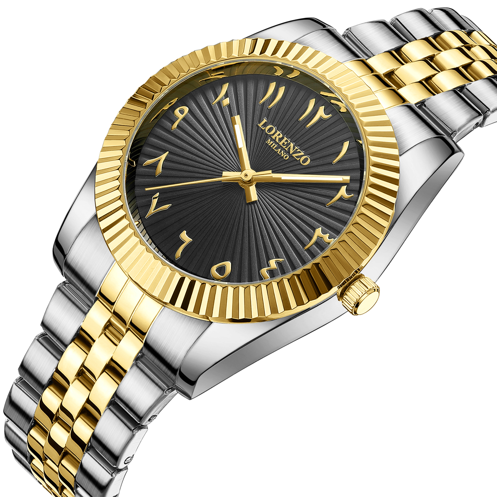 Lorenzo Starburst Arabic Silver Gold Black - 2