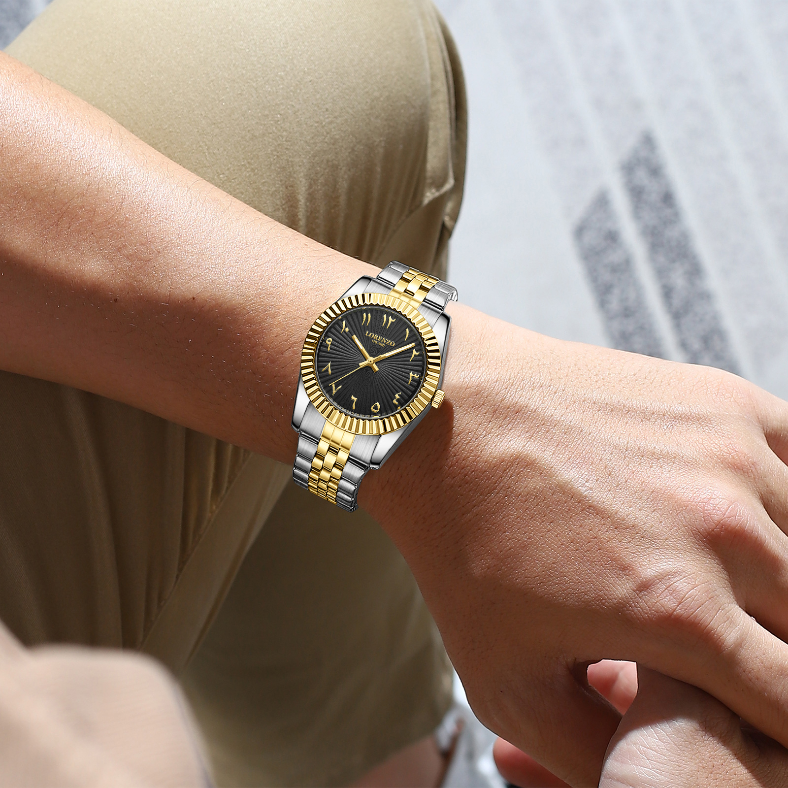 Lorenzo Starburst Arabic Silver Gold Black - 7