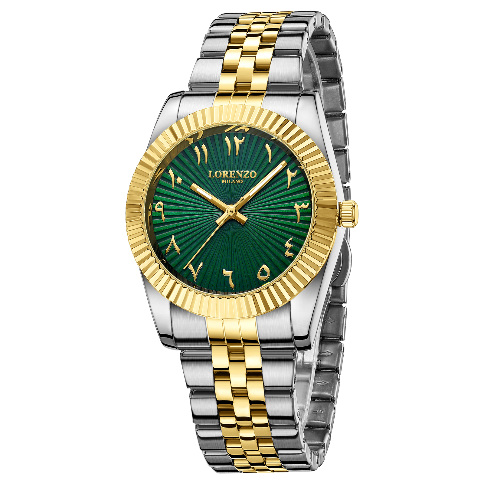 Lorenzo Starburst Arabic Silver Gold Green - 3
