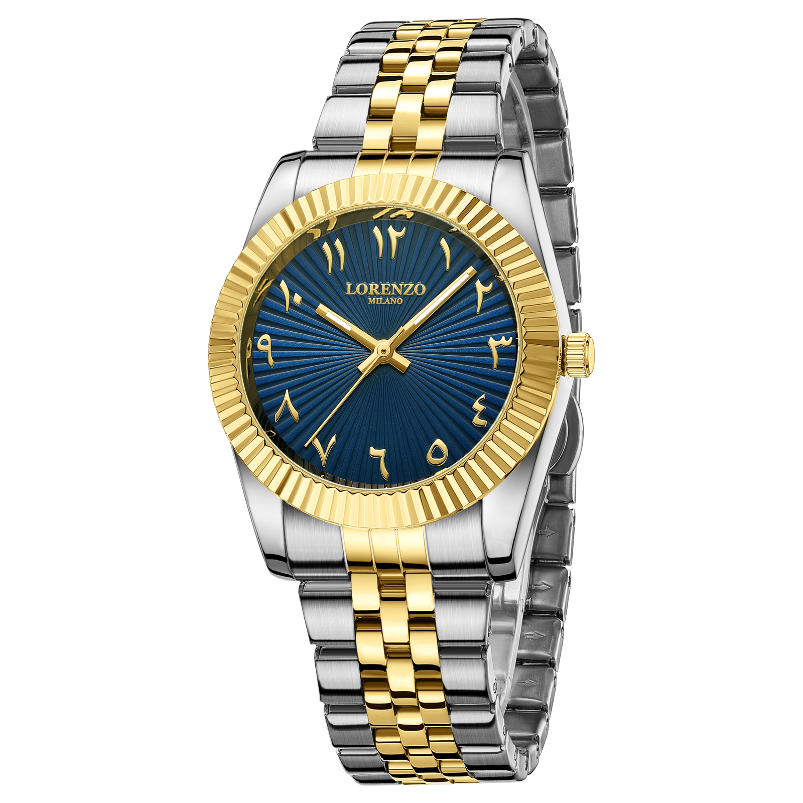 Lorenzo Starburst Arabic Silver Gold Blue - 3