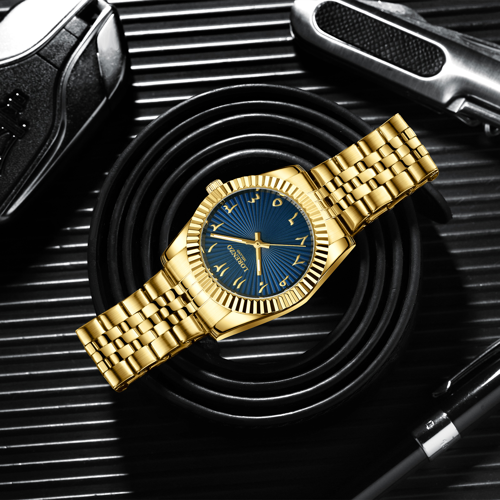 Lorenzo Starburst Arabic Gold Blue - 4