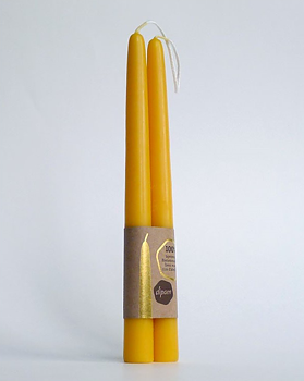Bivaxljus 2-pack 30cm handstöpta, Dipam
