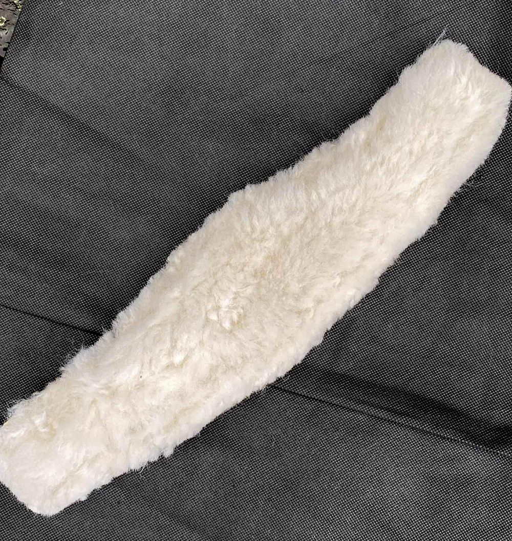 Neck sleeve / nose sleeve Bartl (curved) 35 cm, genuine lambskin - 8
