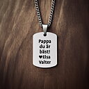 Halsband Id-bricka med Personlig text