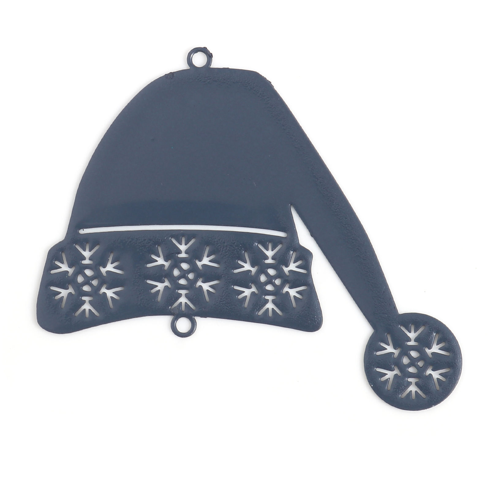 Charm santa hat filligree ,  Grey
