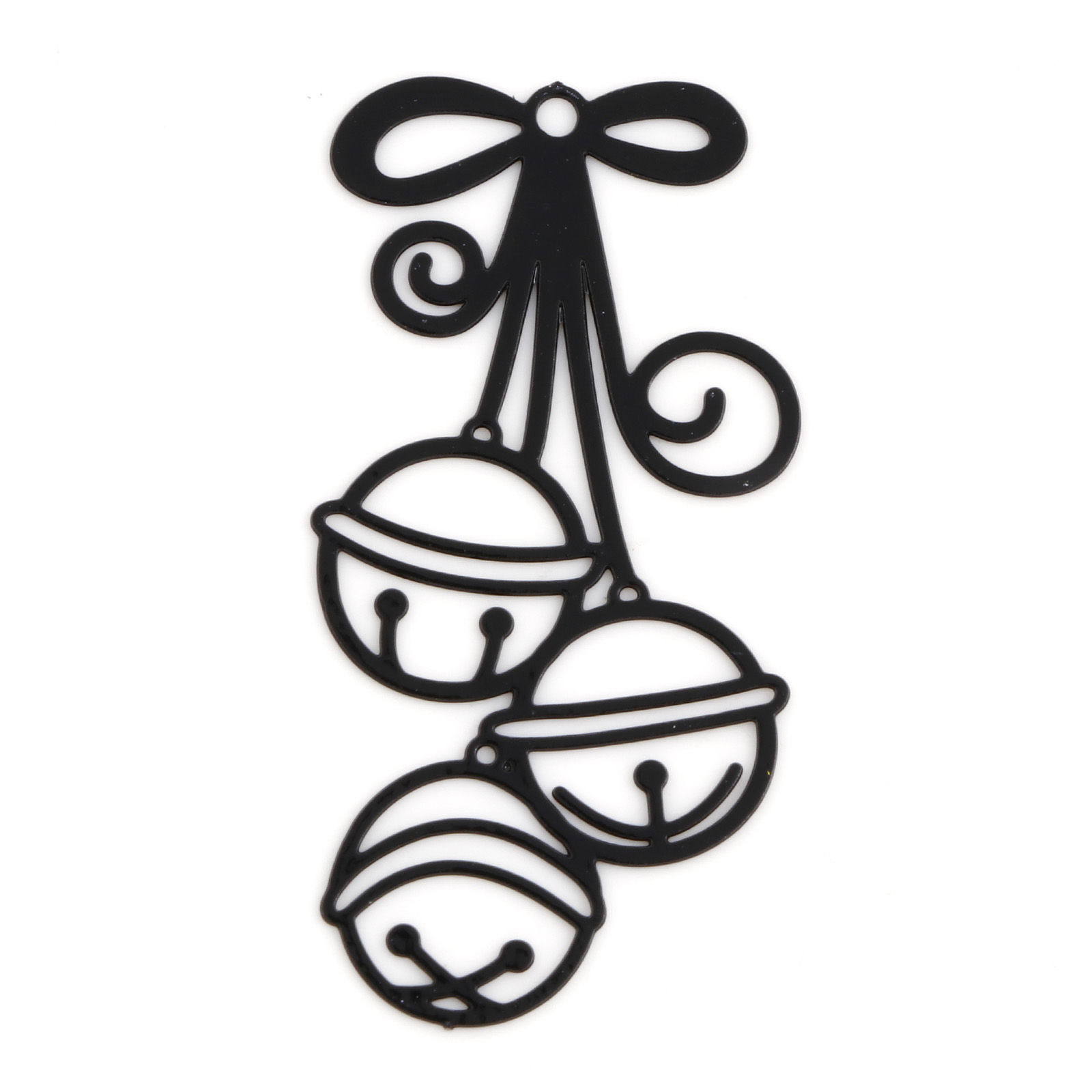 Charm, Jingle bells filligree ,  Black