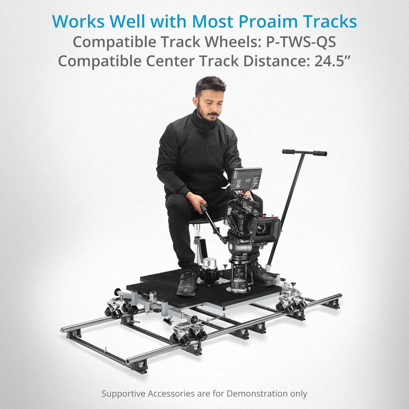 Proaim Quad Prime Camera Doorway Dolly  250kg - 9