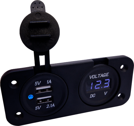 Voltmeter for recessed or surface mounting - 3