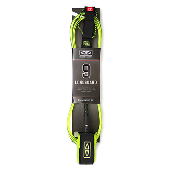 Ocean & Earth Diamond Flex Regular Leash 9" Lime