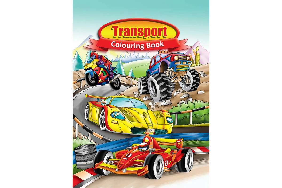 Coloring book A4 Transport 16 pages