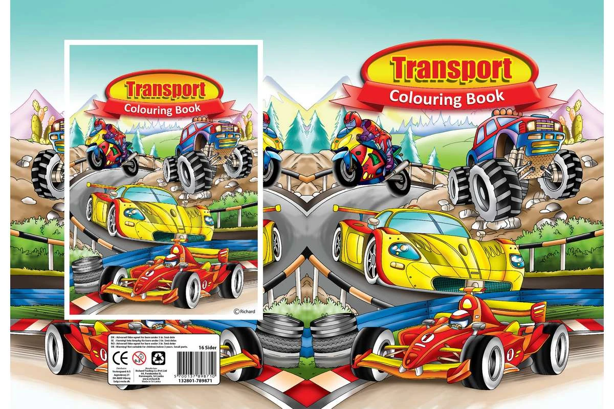 Coloring book A4 Transport 16 pages - 2