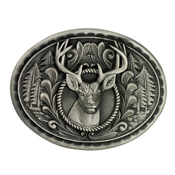 Bältesspänne Deer Head Oval Trophy