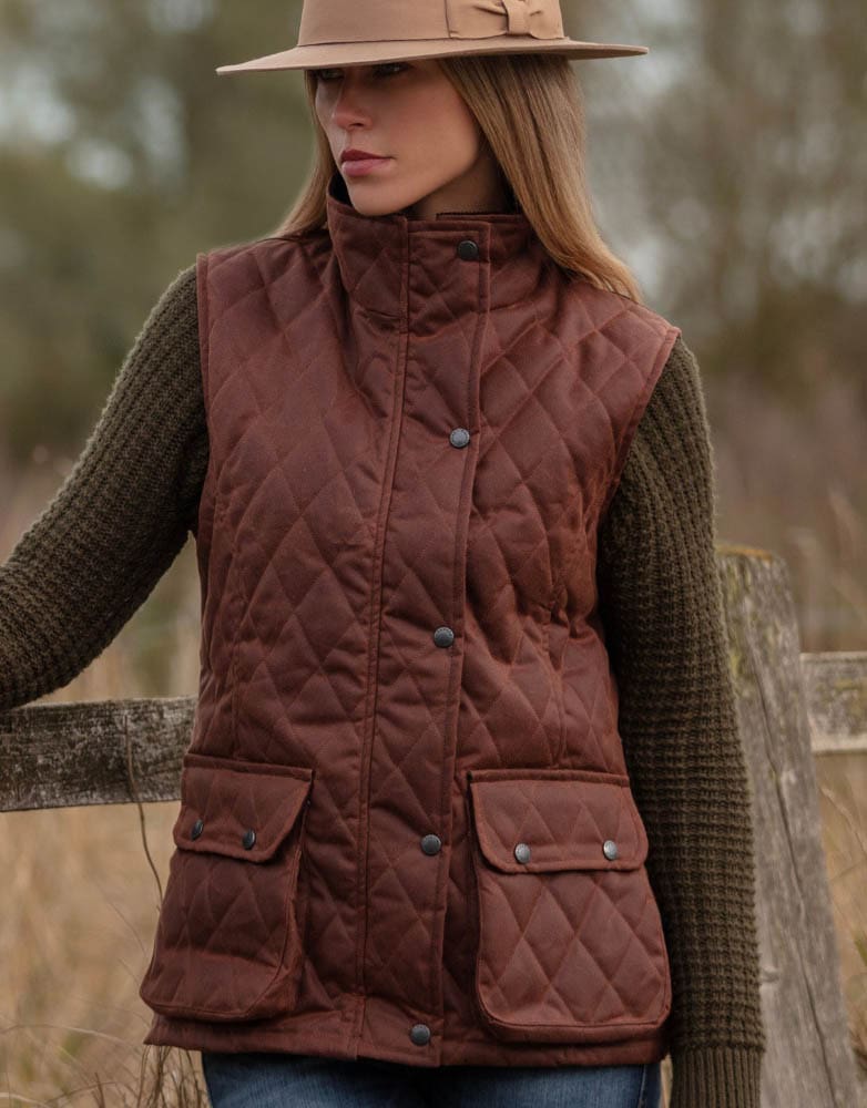 Vaxad Quilted Haxby damväst 2 färger - 2