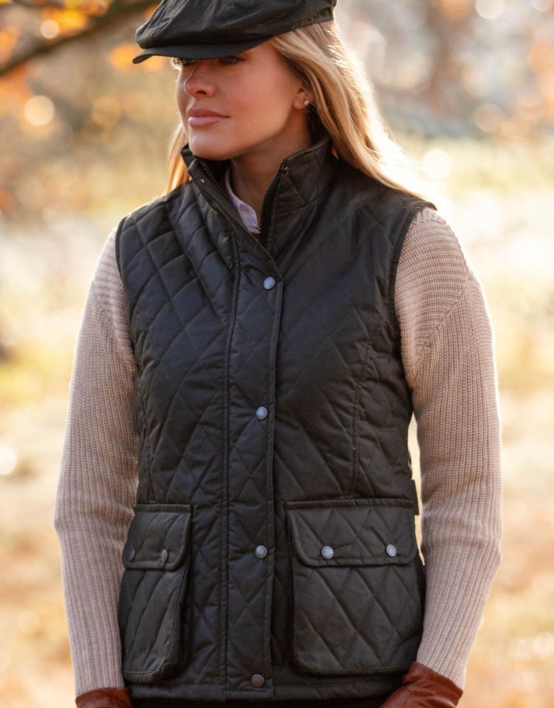 Vaxad Quilted Haxby damväst 2 färger