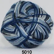 Hjertegarn Sock 4 Print 5010 Stickfasthet 30m/10 cm på stickor 3,00 mm