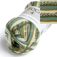 Hjertegarn Sock 4 Print 0045 Stickfasthet 30m/10 cm på stickor 3,00 mm