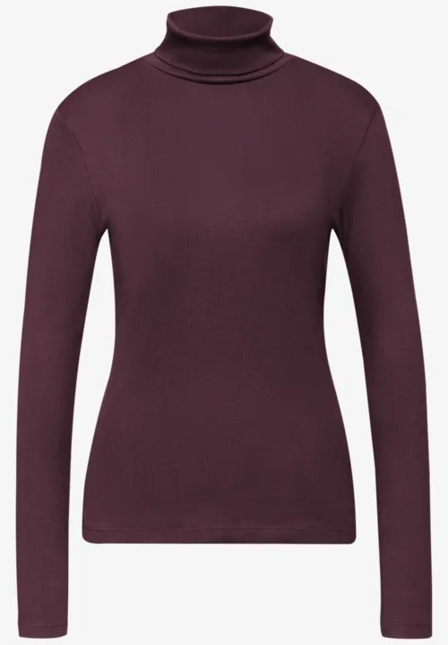 LTD QR Basic Rib Roll Neck - Jazz Berry - Street One - 4