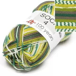 Hjertegarn Sock 4 Print 5029 Stickfasthet 30m/10 cm på stickor 3,00 mm