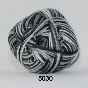 Hjertegarn Sock 4 Print 5030 Stickfasthet 30m/10 cm på stickor 3,00 mm