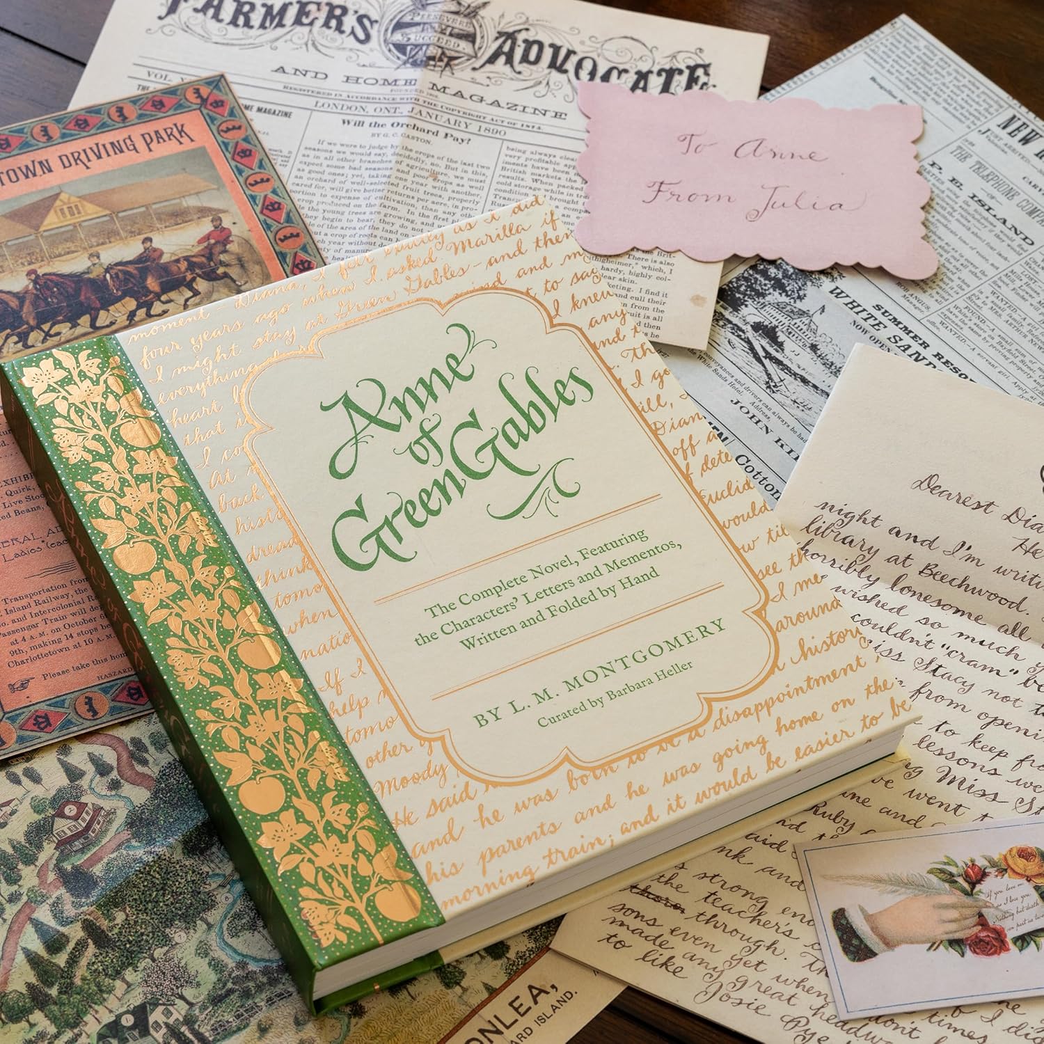 L M Montgomery : Anne of Green Gables - utgåva med brev och andra dokument handskrivna och handvikta - 4