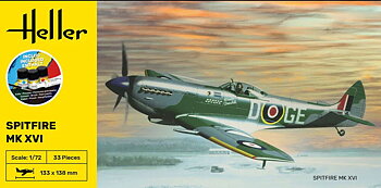 1/72 Spitfire COMPLETE w.  Glue, Paint,Brush