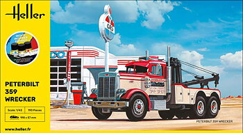 1/43 Peterbilt 359 Wrecker COMPLETE w. glue, brush and paints