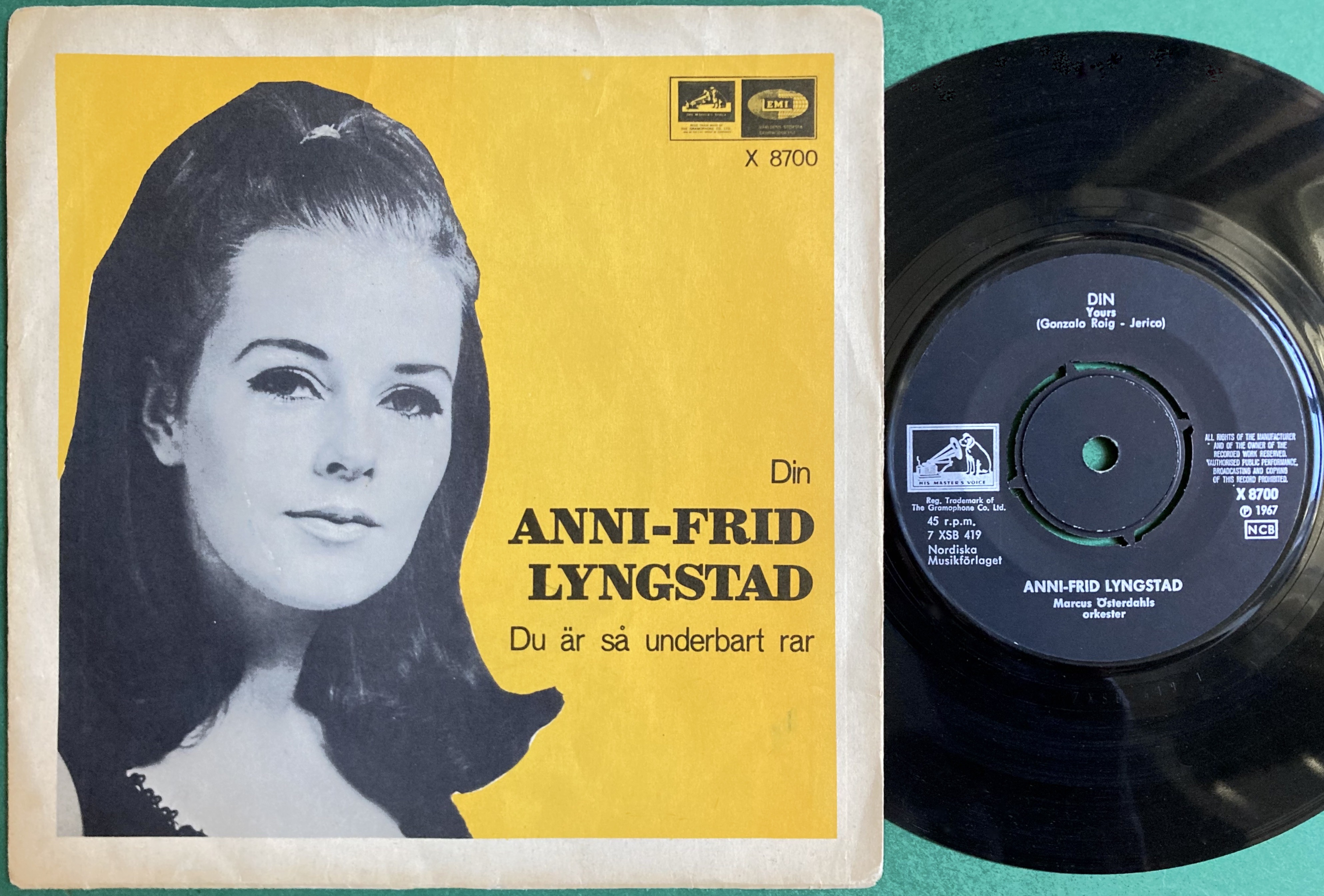 ANNI-FRID LYNGSTAD - Din Swe PS 1967