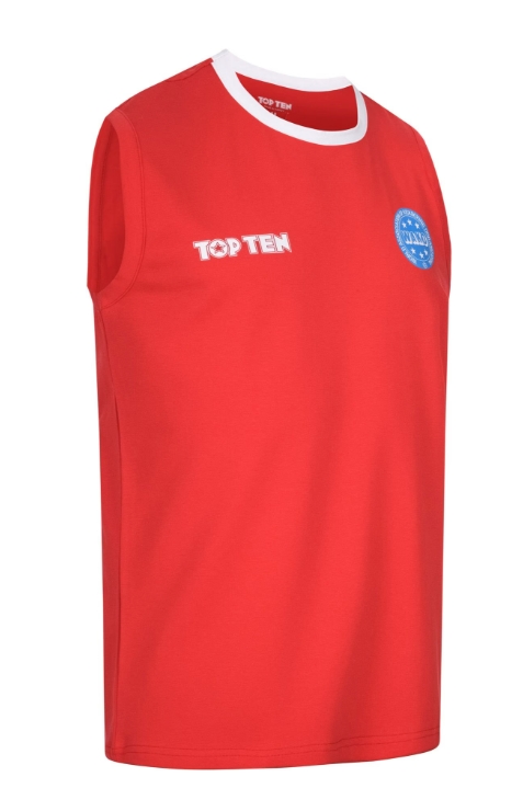 Topten Sleeveless T-Shirt WAKO Kick Light Basic Red