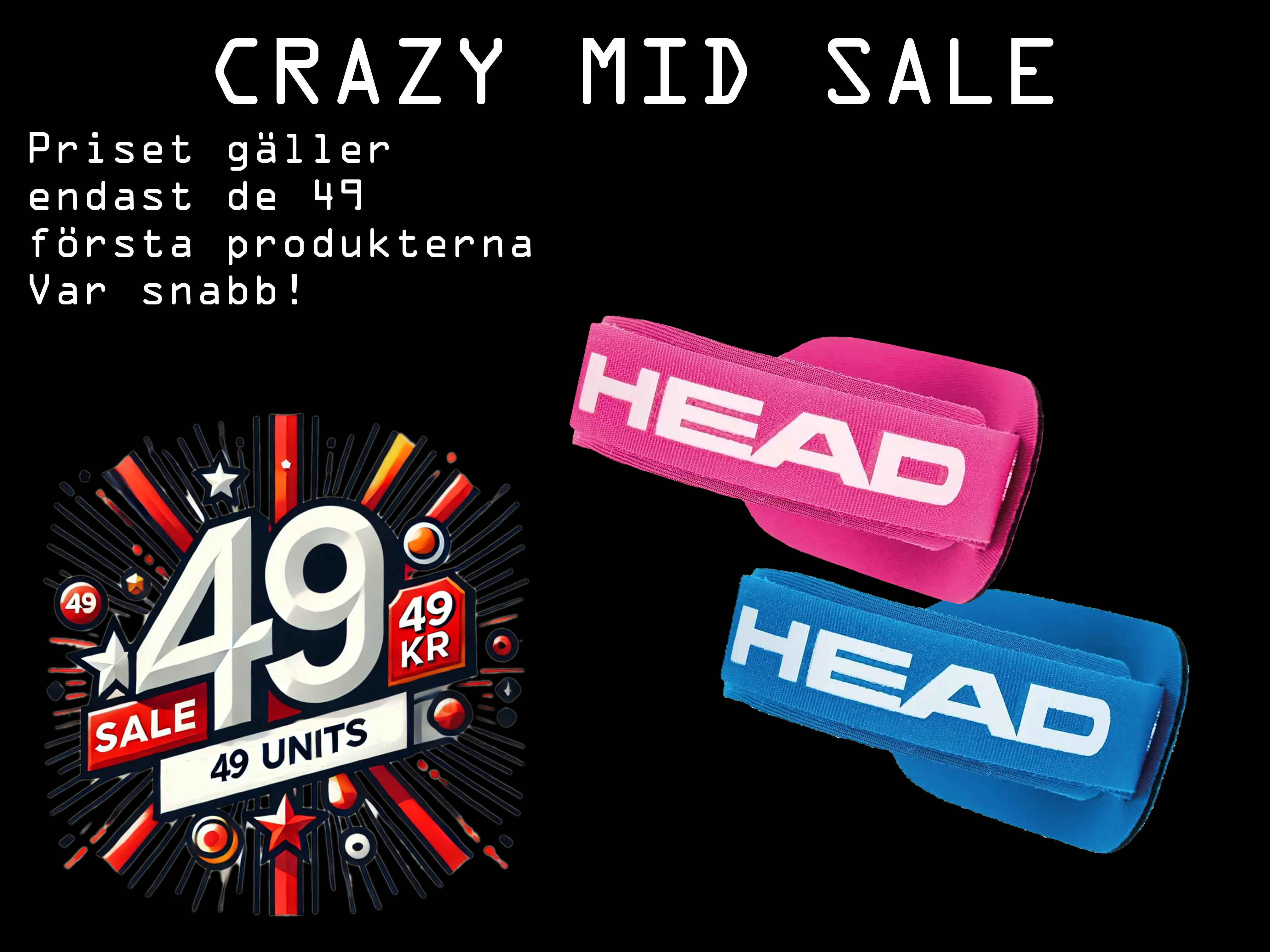 HEAD Tri Chip Band   Pink+Blue