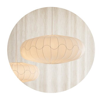 Bladverk taklampa 70 cm ellips