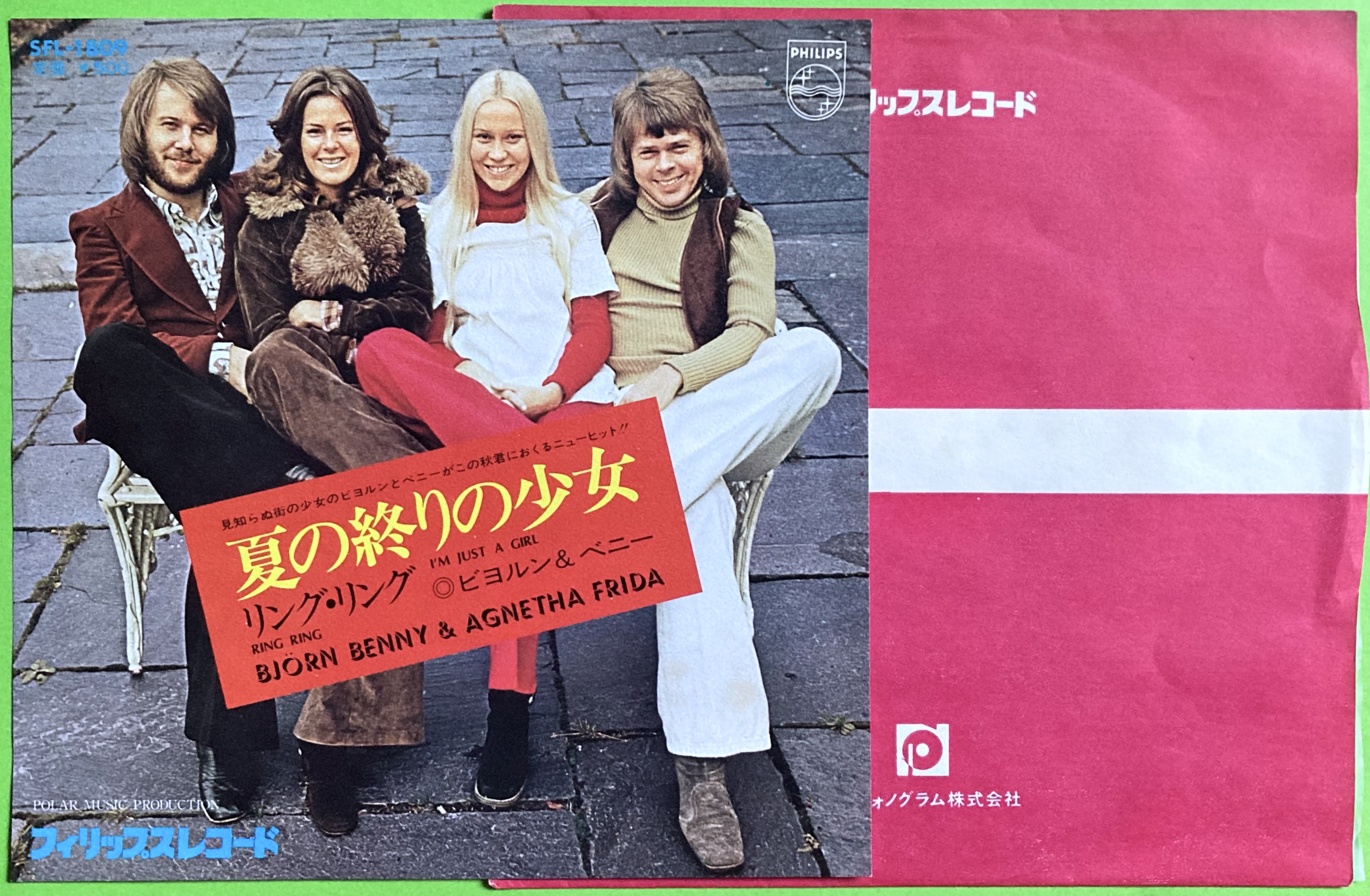 ABBA (BJÖRN & BENNY, AGNETHA & ANNI-FRID) - I´m just a girl / Ring ring Japan 7" PS 1973 - 3
