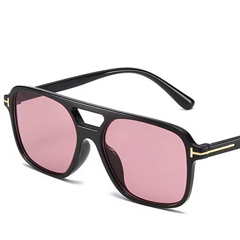 solglasögon  med röd/rosa lins 