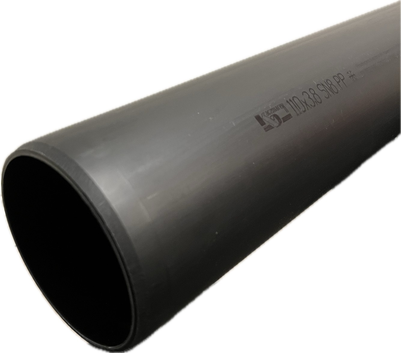 PP Markrör 110X1m KZ svart utan muff
