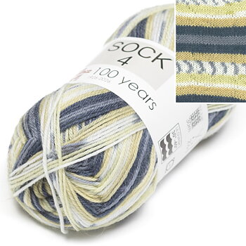 Hjertegarn Sock 4 Print 5028 Stickfasthet 30m/10 cm på stickor 3,00 mm