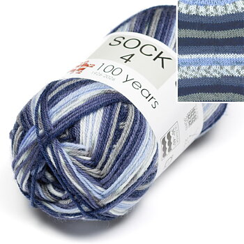 Hjertegarn Sock 4 Print 5019 Stickfasthet 30m/10 cm på stickor 3,00 mm