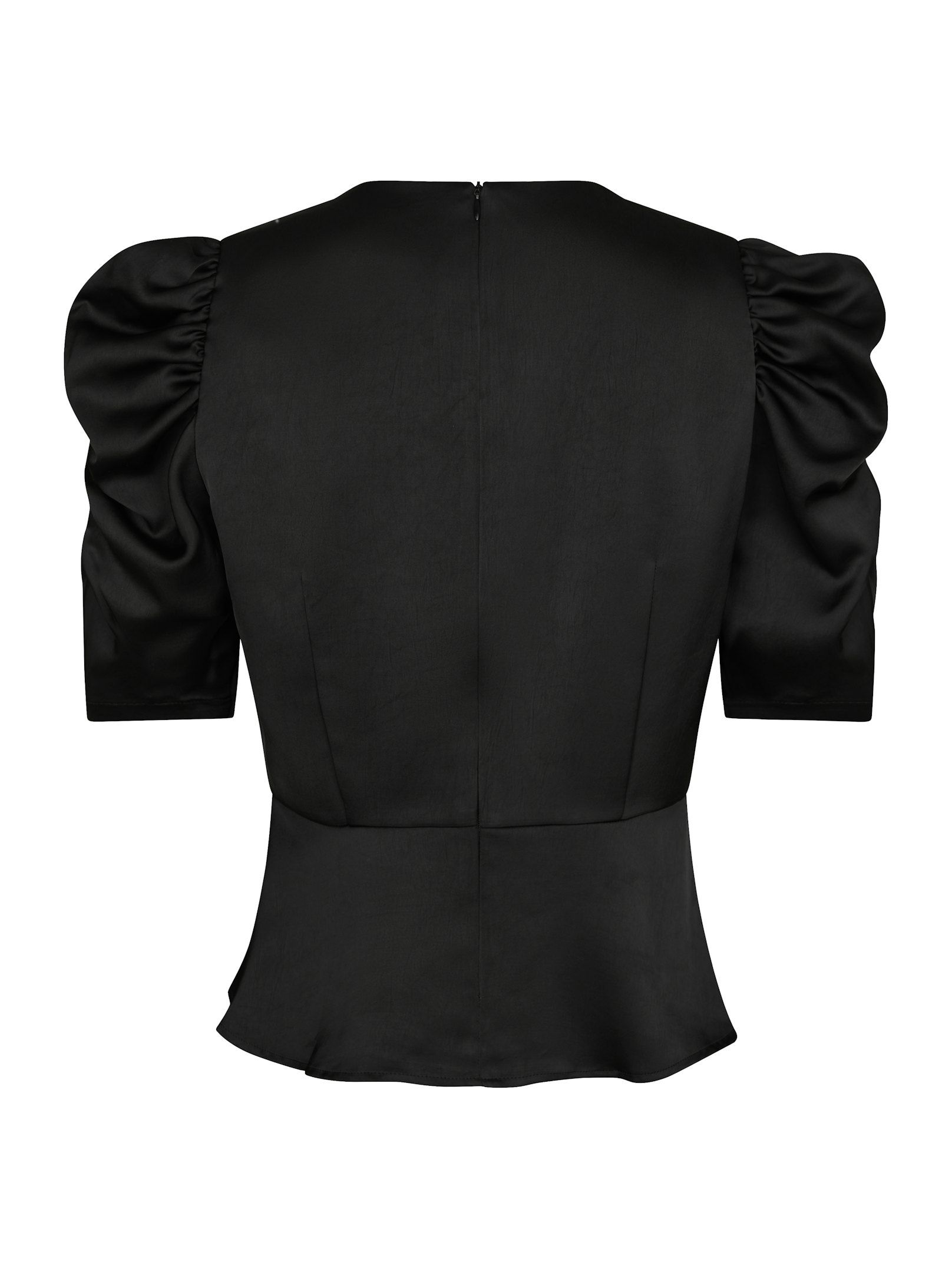 Neo Noir  - Benua Heavy Sateen Blouse Black - 6