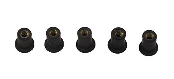 Gummimutter för montering belysning M4x0,7 Kabe