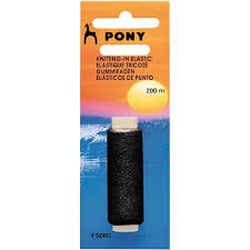 Elastisk sticktråd svart 200 meter 