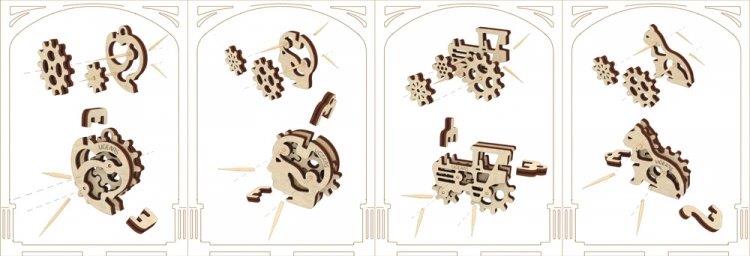 Ugears U-Fidget Tribiks - 4