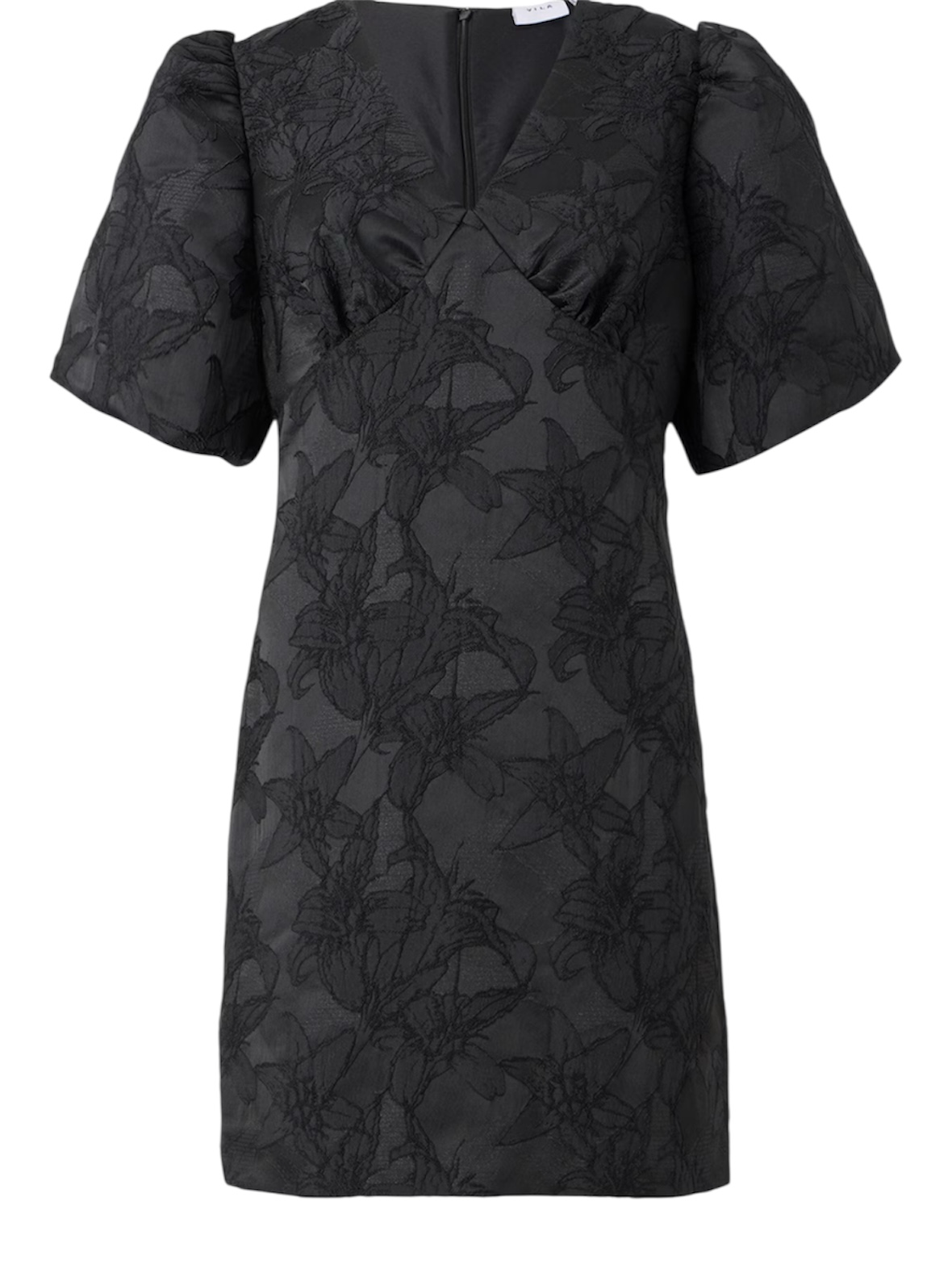 Vila Mai 2/4 v-neck Short Dress Black Beauty